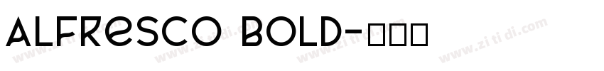 AlFresco Bold字体转换
